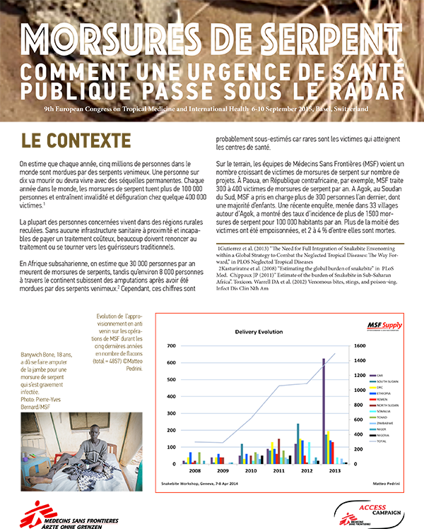 Briefing paper Morsures de serpent