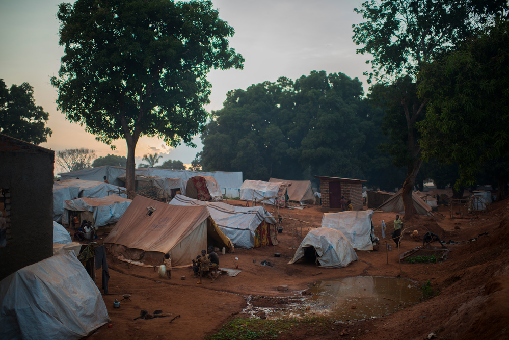 Camp de déplacés de “PK3”, à Bria. ©Colin Delfosse/Out of focus