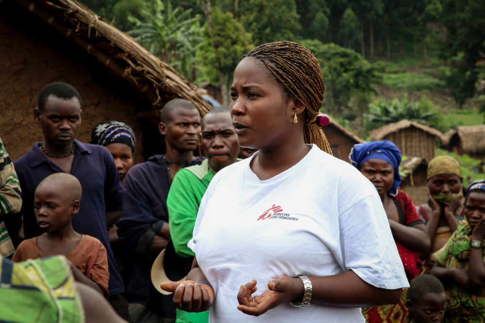 Sifa Clementine, responsable de l’équipe de conseillers en santé mentale de MSF. © Sara Creta/MSF