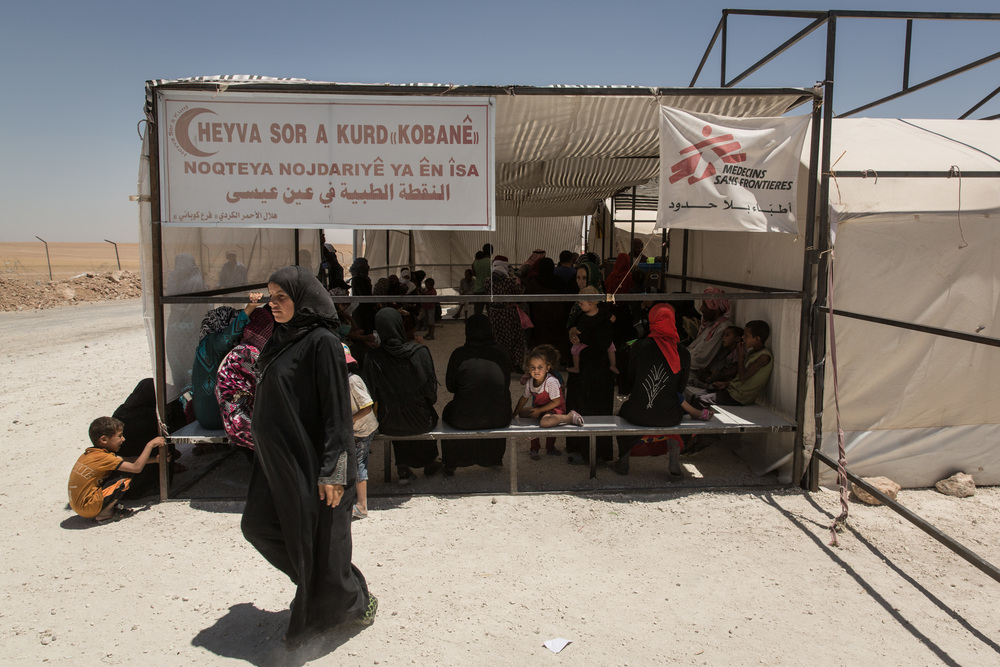 Clinique MSF, dans le camp d'Aïn Issa. © Chris Huby