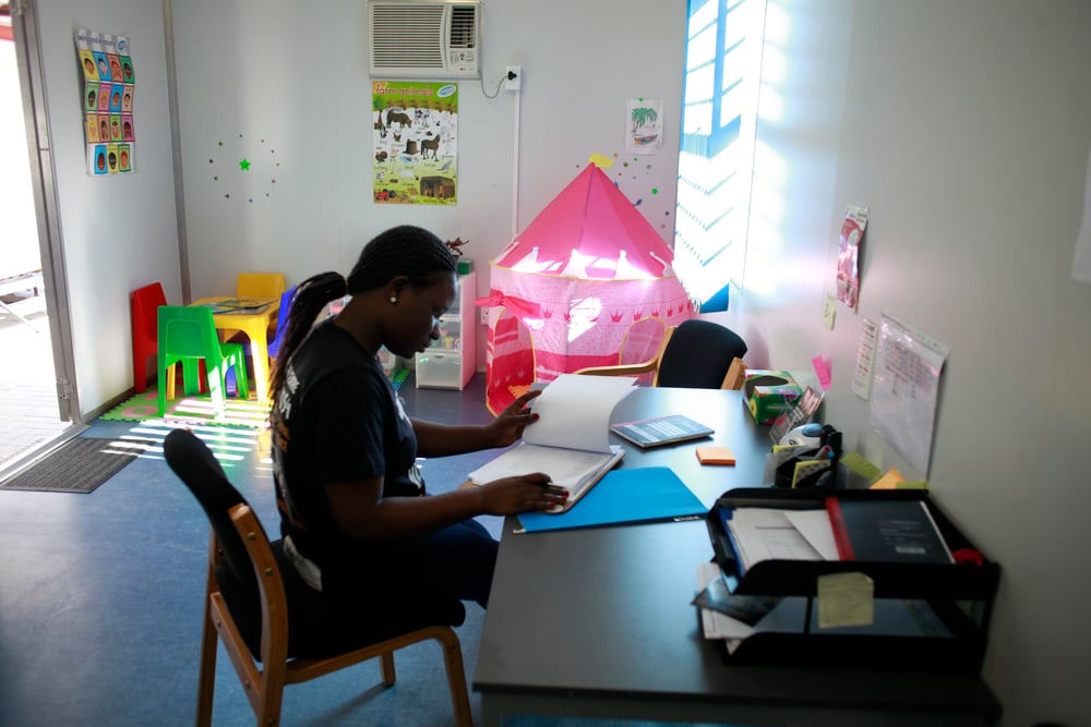 Un centre de santé Kgomotso, à Boitekong. © Siyathuthuka Media