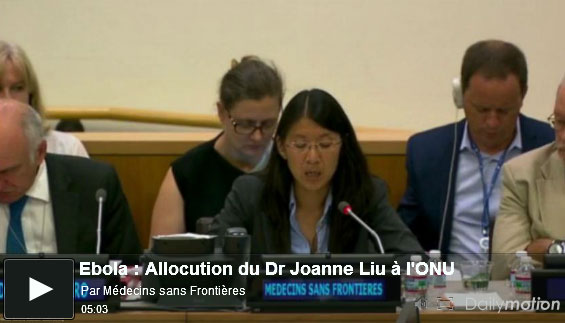 Joanne Liu à l'ONU