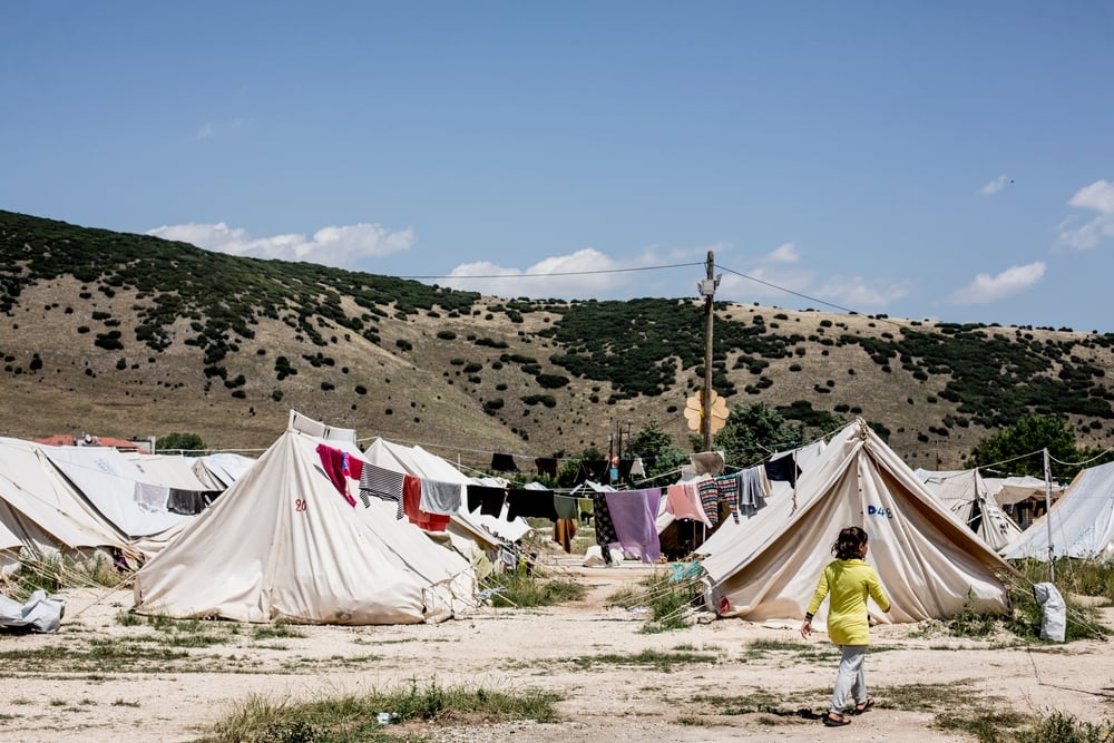 Le camp de Katsikas, en Grèce. Juin © Bruno Fert