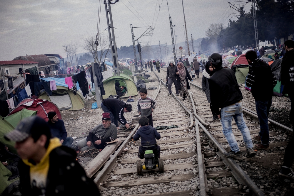 Le camp d'Idomeni en avril 2016 ©Guillaume Binet/MYOP 