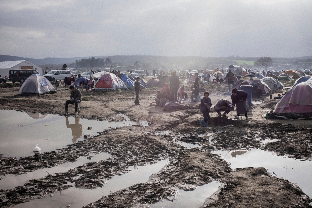 Le camp d'Idomeni, au nord de la Grèce, fin avril 2016 © Guillaume Binet/MYOP