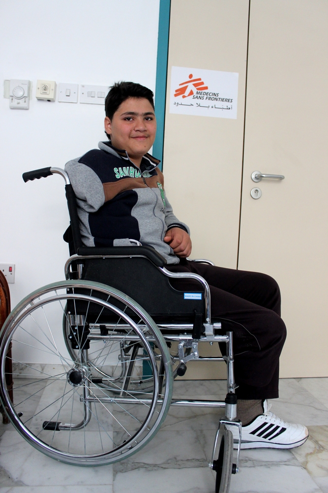 Mustafa, 14 ans, originaire de Dara’a en Syrie