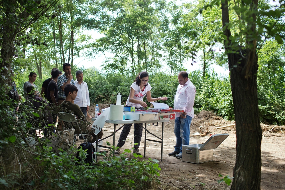 En Grèce, près d'Idomeni, MSF a mis en place des cliniques mobiles pour venir en aide aux migrants et aux réfugiés.