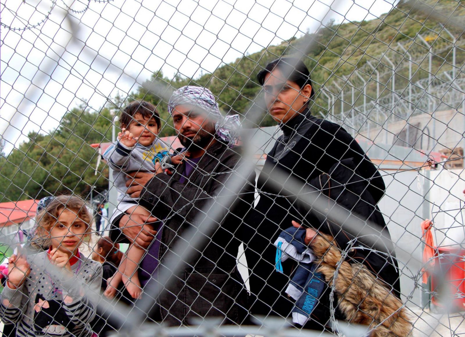 Waleed, originaire d'Irak, dans le hotspot de Samos. © Mohammad Ghannam/MSF