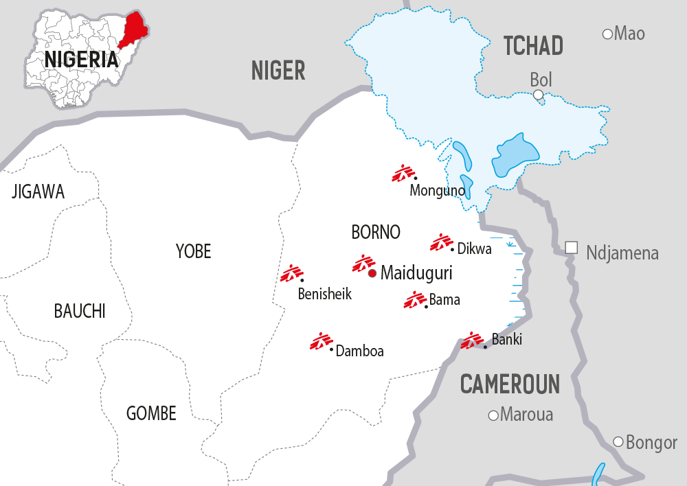 Activités de MSF dans la région de Borno