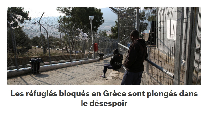 Long Format Les réfugiés bloqués en Grèce sont plongés dans le désespoir
