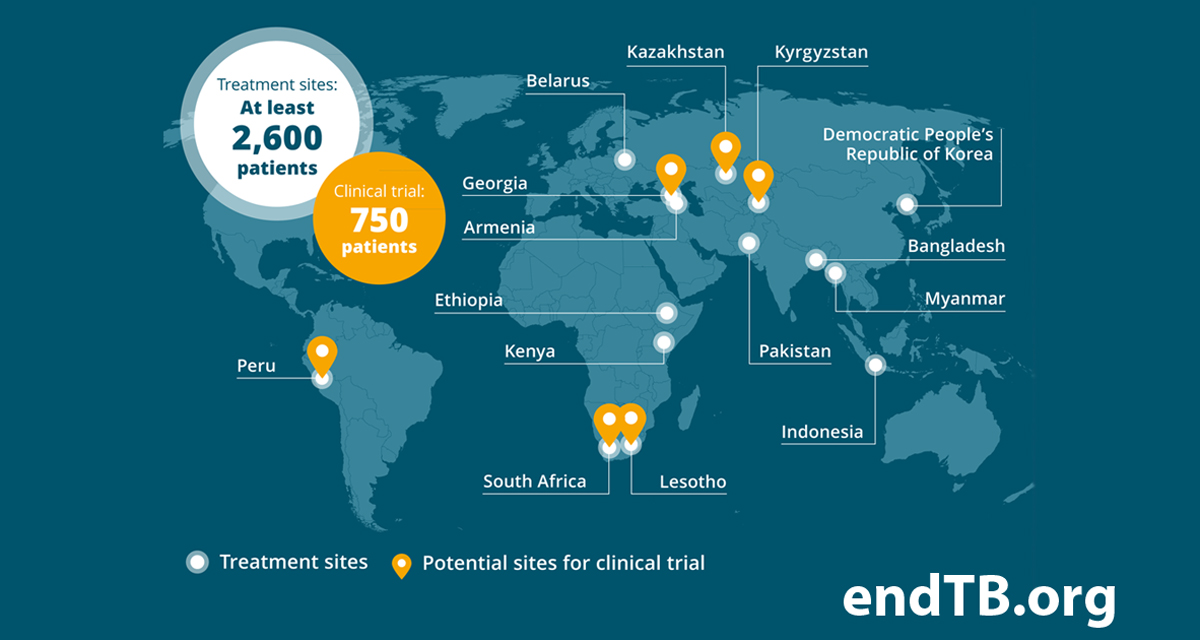 Le partenariat EndTB dans le monde