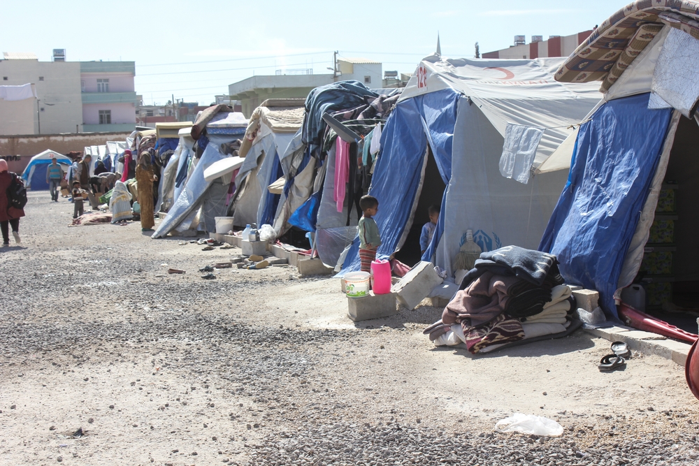 Le camp d'Akcakale, en février dernier.