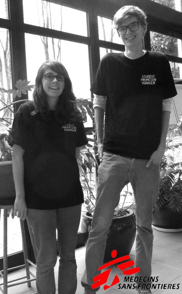 Sandrine et Thibaut etudiants ambassadeurs de MSF