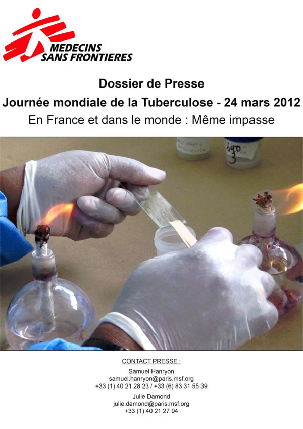 Dossier de presse » Journée mondiale de lutte contre la tuberculose : en France et dans le monde, même impasse